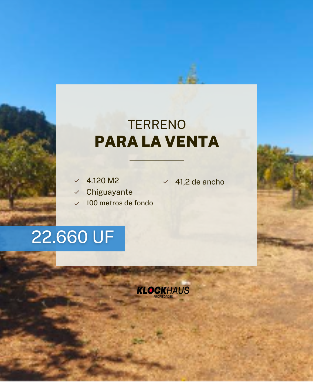 Se vende excelente terreno urbano en Chiguayante